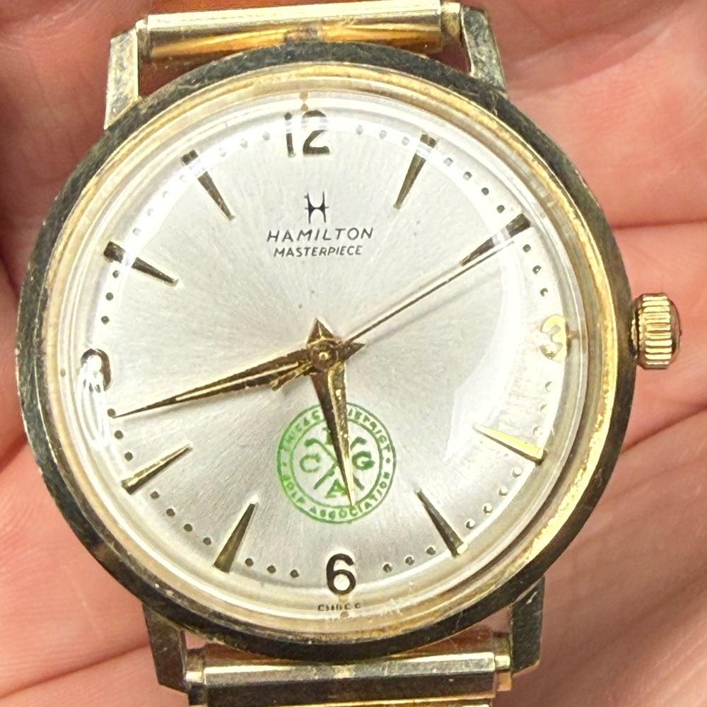 Vintage Hamilton Masterpiece Swiss Manual Wind Mens Watch 10KGF Working 957167